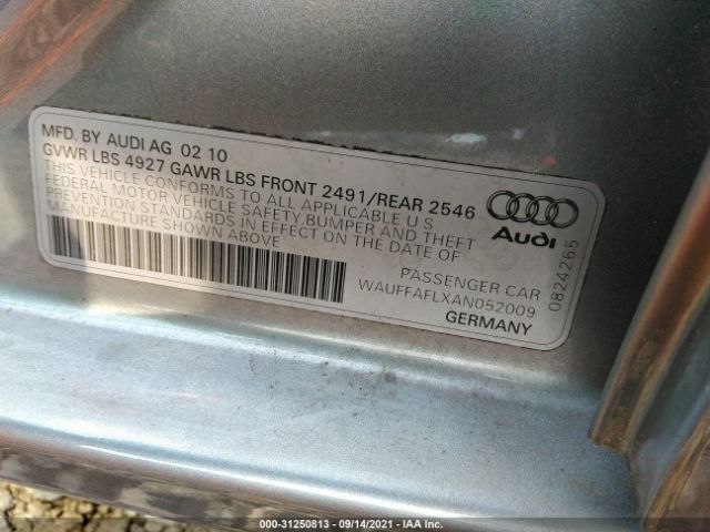 Photo 8 VIN: WAUFFAFLXAN052009 - AUDI A4 