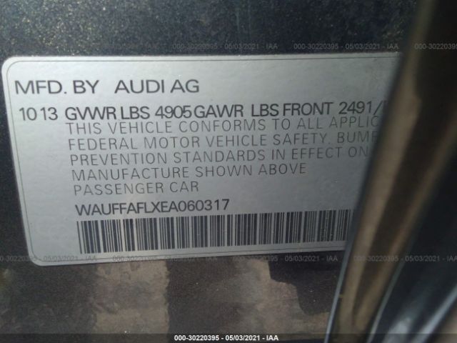 Photo 8 VIN: WAUFFAFLXEA060317 - AUDI A4 