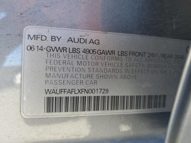 Photo 11 VIN: WAUFFAFLXFN001729 - AUDI A4 