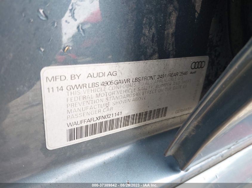 Photo 8 VIN: WAUFFAFLXFN021141 - AUDI A4 