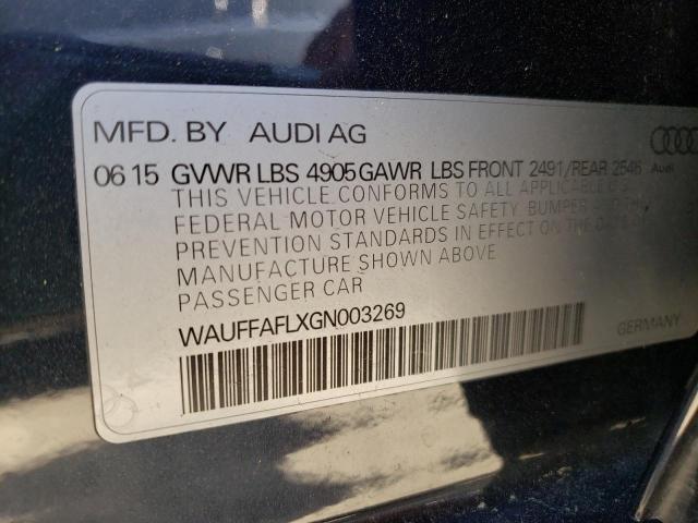 Photo 9 VIN: WAUFFAFLXGN003269 - AUDI A4 2.0T QU 