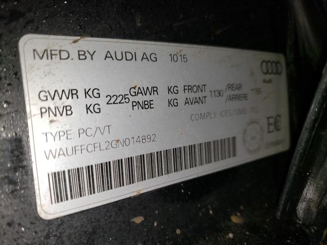 Photo 9 VIN: WAUFFCFL2GN014892 - AUDI A4 PROGRES 