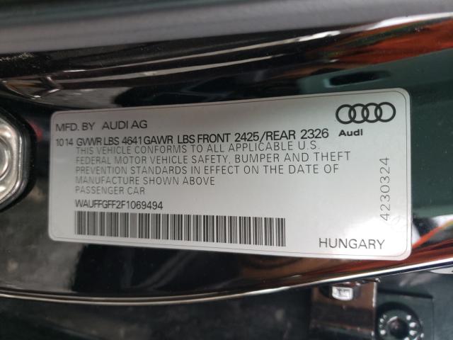 Photo 9 VIN: WAUFFGFF2F1069494 - AUDI S3 PRESTIG 