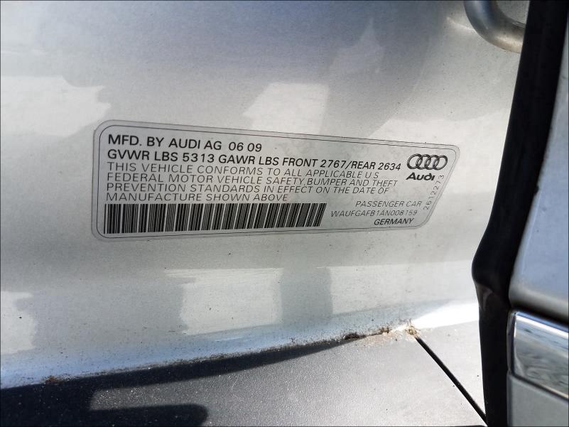 Photo 9 VIN: WAUFGAFB1AN008159 - AUDI A6 PREMIUM 