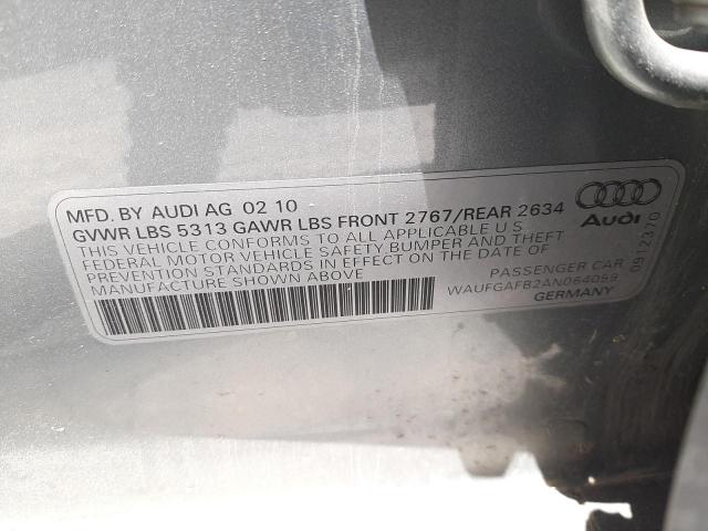 Photo 9 VIN: WAUFGAFB2AN064059 - AUDI A6 PREMIUM 