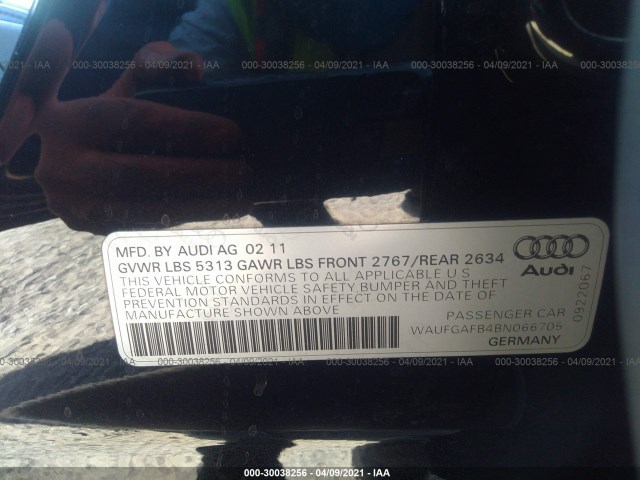 Photo 8 VIN: WAUFGAFB4BN066705 - AUDI A6 