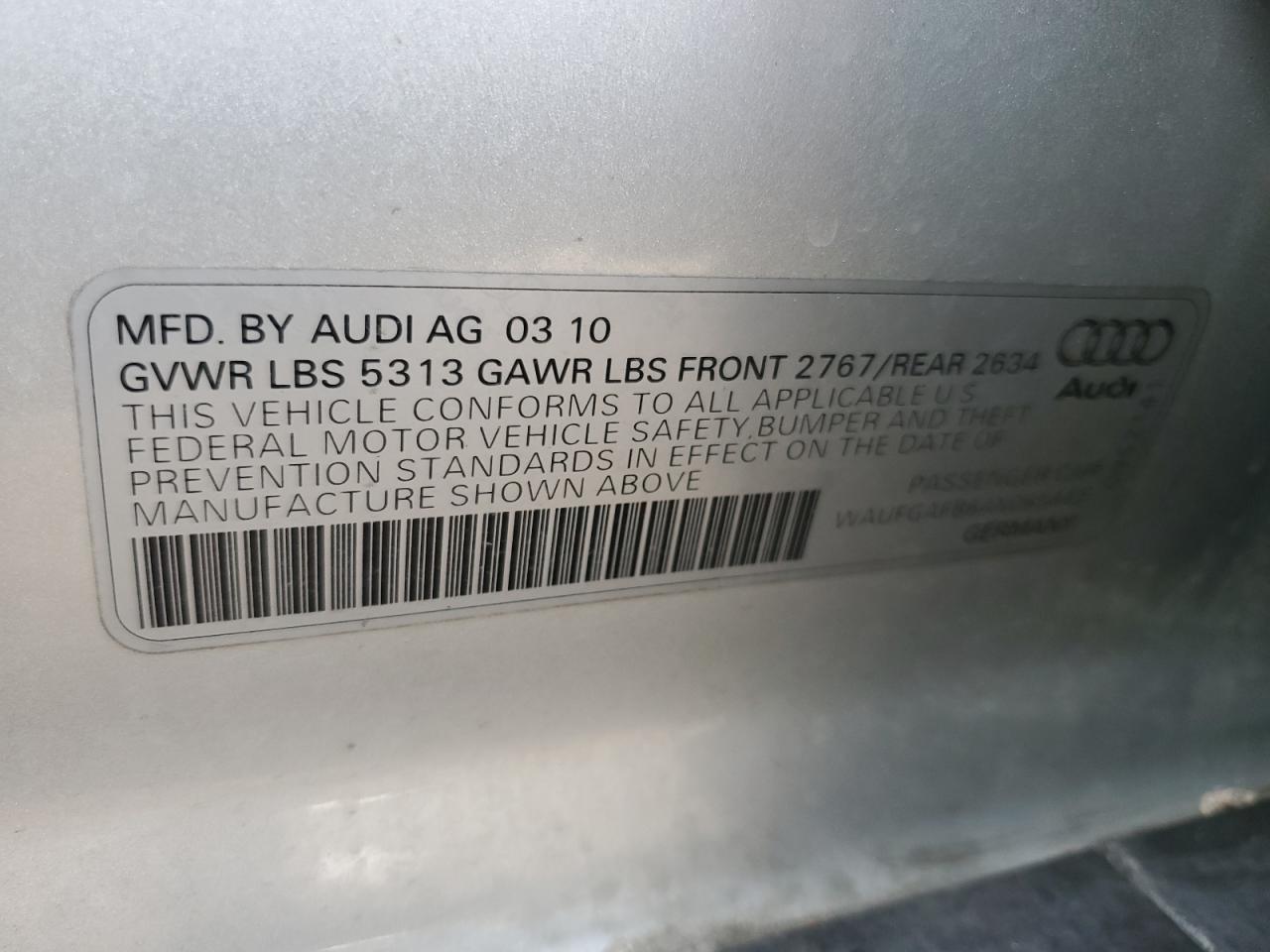 Photo 11 VIN: WAUFGAFB6AN065442 - AUDI A6 