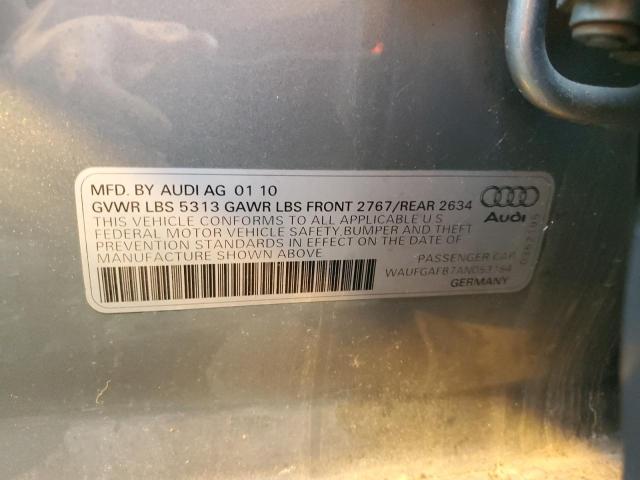 Photo 11 VIN: WAUFGAFB7AN053154 - AUDI A6 