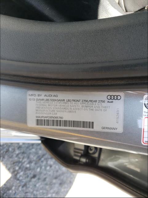 Photo 9 VIN: WAUFGAFC0EN065760 - AUDI A6 PREMIUM 