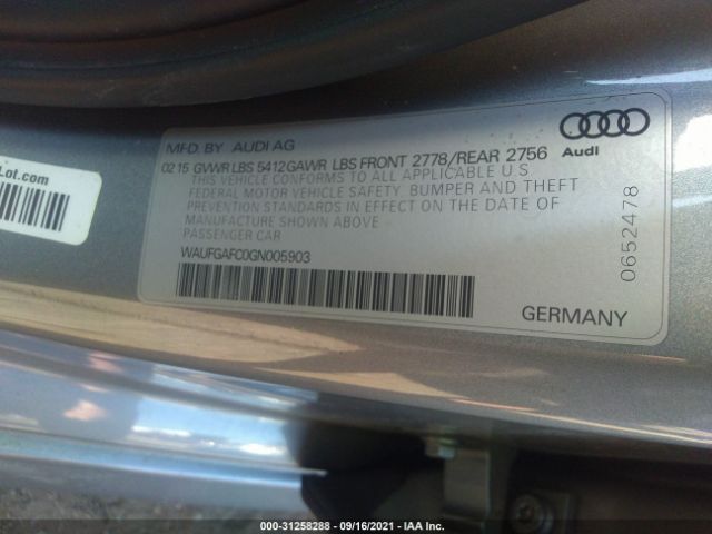 Photo 8 VIN: WAUFGAFC0GN005903 - AUDI A6 