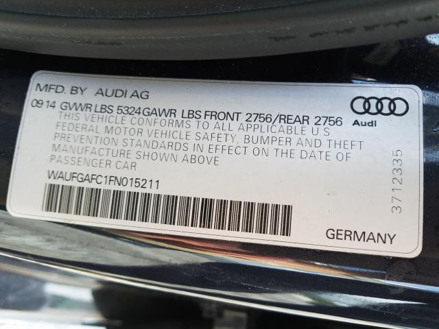 Photo 9 VIN: WAUFGAFC1FN015211 - AUDI A6 PREMIUM 