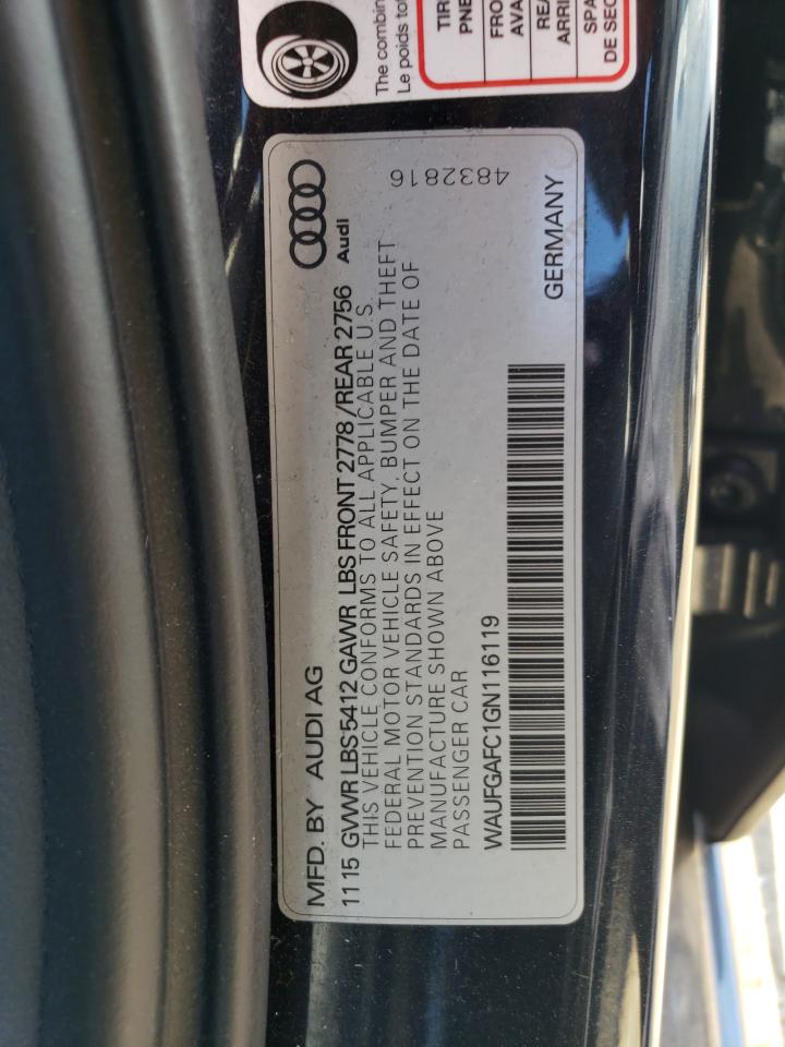 Photo 11 VIN: WAUFGAFC1GN116119 - AUDI A6 