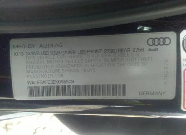 Photo 8 VIN: WAUFGAFC3EN065509 - AUDI A6 