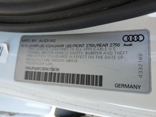 Photo 11 VIN: WAUFGAFC3EN070838 - AUDI A6 PREMIUM 