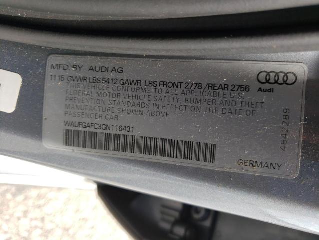 Photo 9 VIN: WAUFGAFC3GN116431 - AUDI A6 PREMIUM 