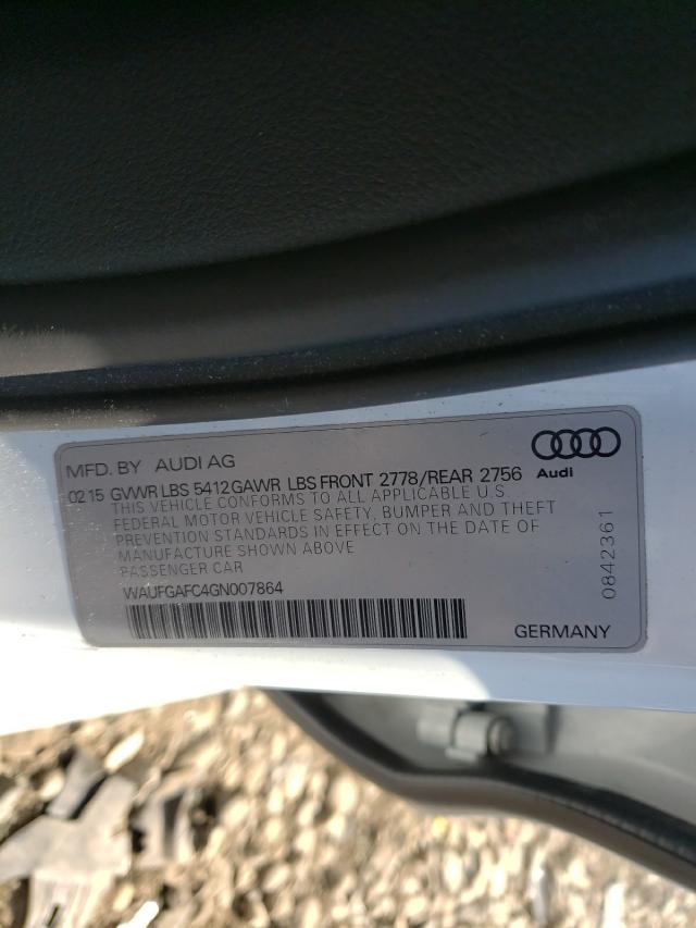 Photo 9 VIN: WAUFGAFC4GN007864 - AUDI A6 PREMIUM 