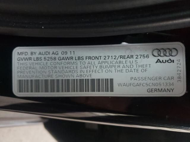 Photo 9 VIN: WAUFGAFC5CN051334 - AUDI A6 