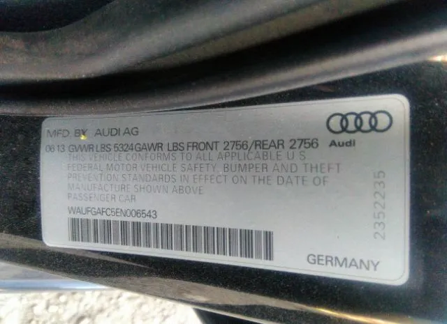 Photo 8 VIN: WAUFGAFC5EN006543 - AUDI A6 