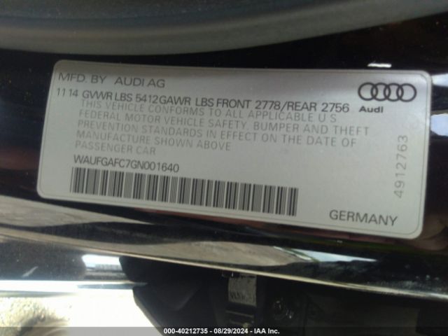 Photo 8 VIN: WAUFGAFC7GN001640 - AUDI A6 