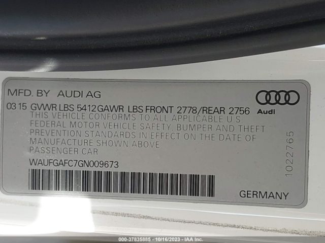 Photo 8 VIN: WAUFGAFC7GN009673 - AUDI A6 