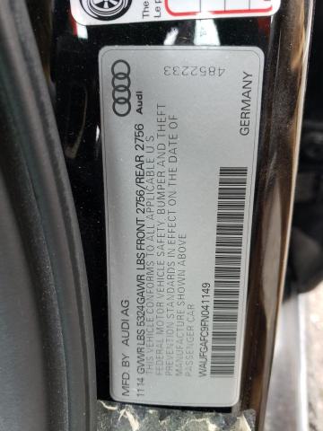 Photo 11 VIN: WAUFGAFC9FN041149 - AUDI A6 