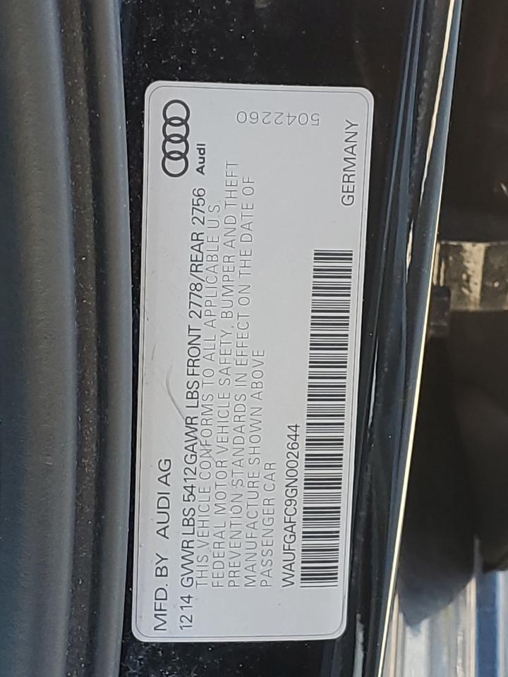 Photo 11 VIN: WAUFGAFC9GN002644 - AUDI A6 