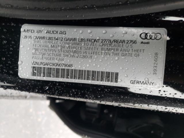 Photo 9 VIN: WAUFGAFC9GN079045 - AUDI A6 PREMIUM 