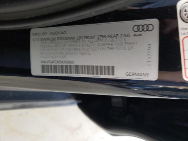 Photo 11 VIN: WAUFGAFCXEN098880 - AUDI A6 PREMIUM 