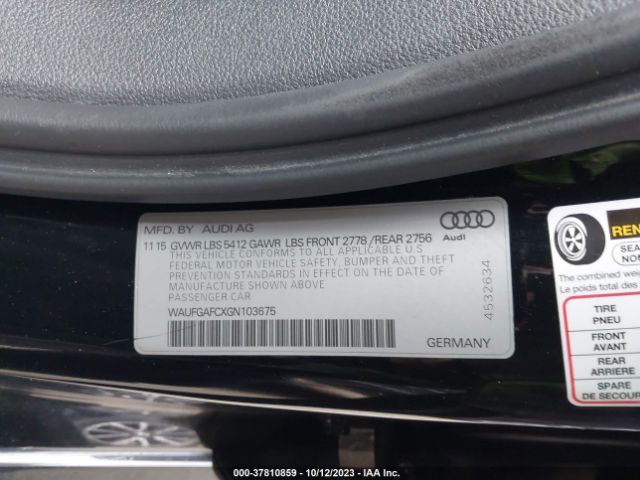 Photo 8 VIN: WAUFGAFCXGN103675 - AUDI A6 