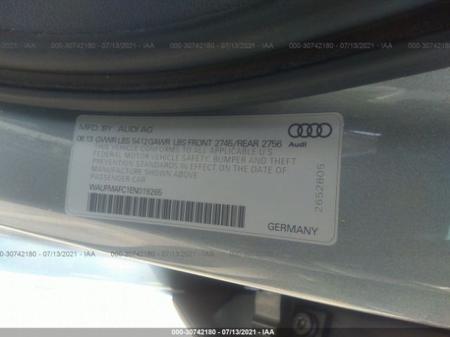 Photo 8 VIN: WAUFMAFC1EN019265 - AUDI A6 