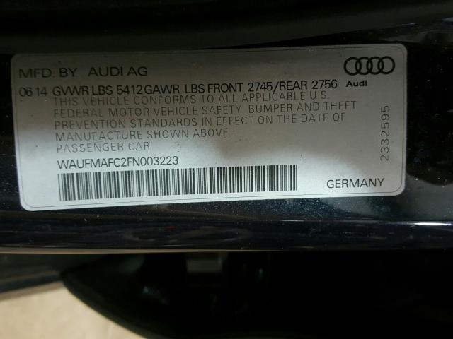 Photo 9 VIN: WAUFMAFC2FN003223 - AUDI A6 