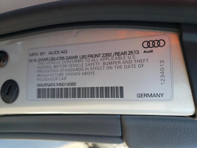 Photo 9 VIN: WAUFNAF41HN014089 - AUDI A4 