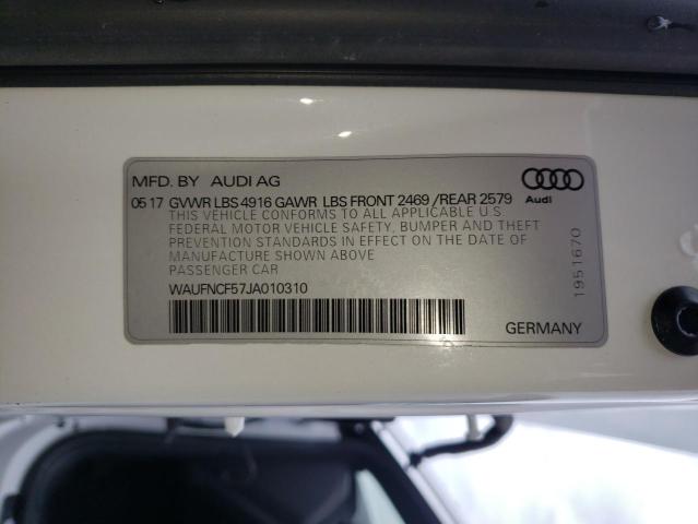 Photo 12 VIN: WAUFNCF57JA010310 - AUDI A5 PRESTIG 