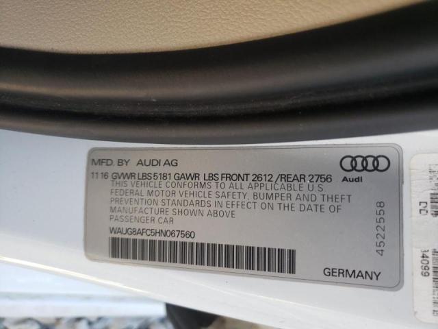 Photo 9 VIN: WAUG8AFC5HN067560 - AUDI A6 PREMIUM 