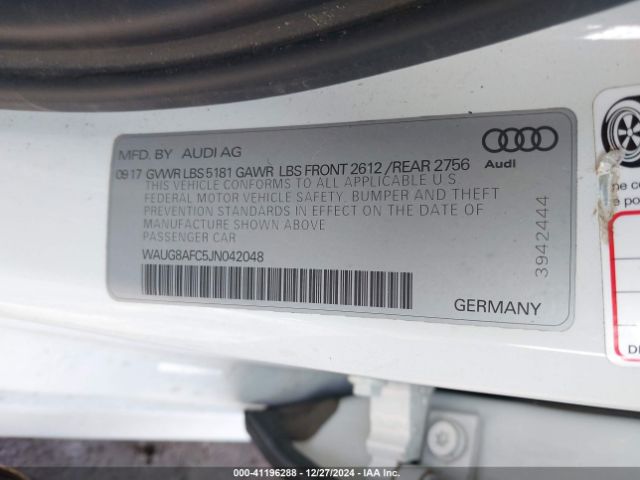 Photo 8 VIN: WAUG8AFC5JN042048 - AUDI A6 