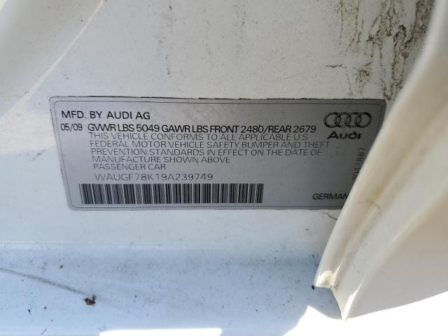 Photo 11 VIN: WAUGF78K19A239749 - AUDI A4 