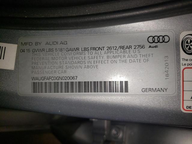 Photo 9 VIN: WAUGFAFC0GN020067 - AUDI A6 PREMIUM 