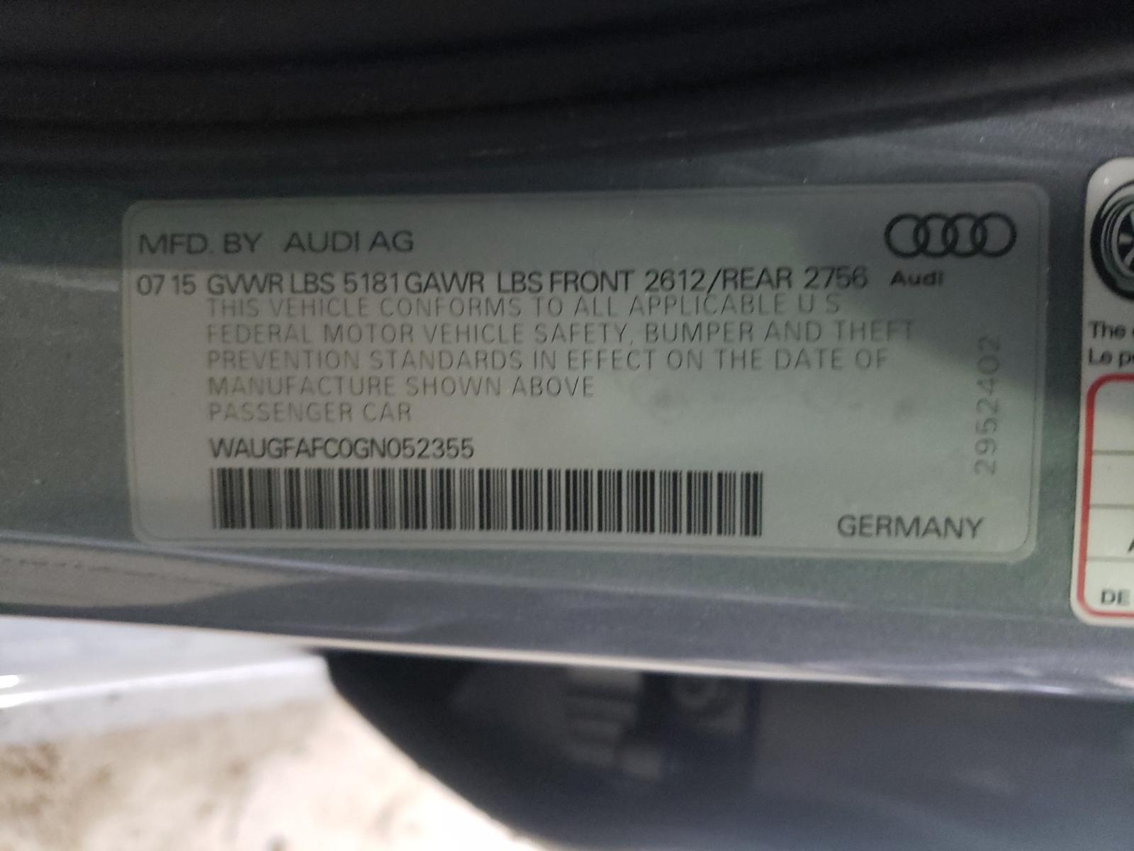 Photo 9 VIN: WAUGFAFC0GN052355 - AUDI A6 PREMIUM 