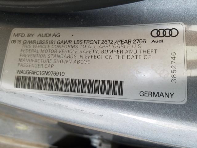 Photo 9 VIN: WAUGFAFC1GN076910 - AUDI A6 PREMIUM 