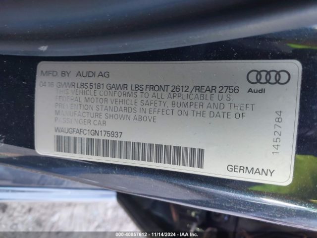 Photo 8 VIN: WAUGFAFC1GN175937 - AUDI A6 