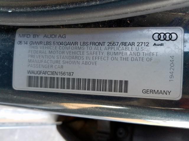 Photo 9 VIN: WAUGFAFC3EN156187 - AUDI A6 