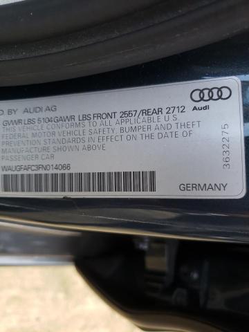 Photo 9 VIN: WAUGFAFC3FN014066 - AUDI A6 PREMIUM 