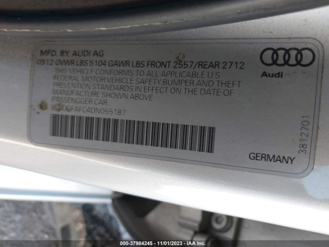 Photo 8 VIN: WAUGFAFC4DN055187 - AUDI A6 