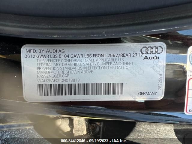 Photo 8 VIN: WAUGFAFC5DN018813 - AUDI A6 