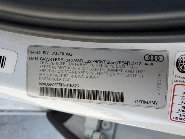 Photo 12 VIN: WAUGFAFC5FN015820 - AUDI A6 