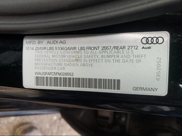 Photo 9 VIN: WAUGFAFC5FN028552 - AUDI A6 PREMIUM 