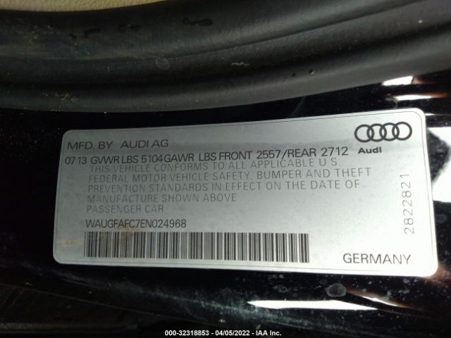 Photo 8 VIN: WAUGFAFC7EN024968 - AUDI A6 