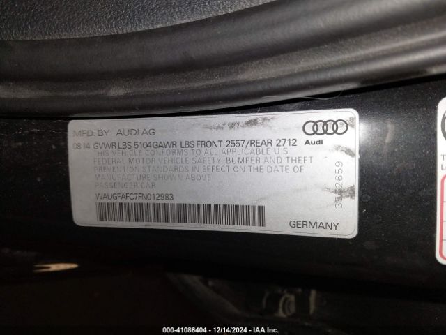 Photo 8 VIN: WAUGFAFC7FN012983 - AUDI A6 