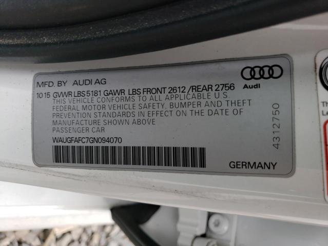 Photo 12 VIN: WAUGFAFC7GN094070 - AUDI A6 PREMIUM 