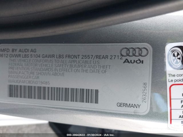 Photo 8 VIN: WAUGFAFC8DN019485 - AUDI A6 